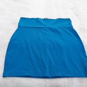 Bebe Blue Mini Skirt